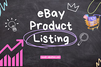do ebay product listing, ebay product upload, ebay lister