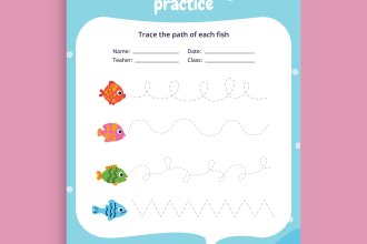 design professional preschool worksheets, tracing, activity books