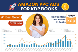 set up profitable amazon kindle PPC campaigns for fast ranking on KDP