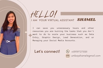 be your general virtual assistant