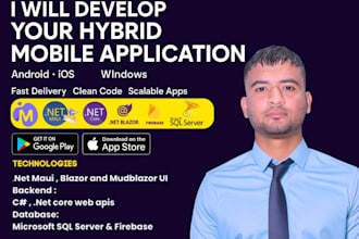 build net maui mobile app and blazor web app for your business
