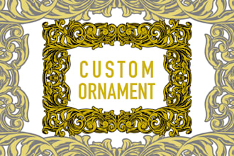 create a fantastic ornament design for any purpose
