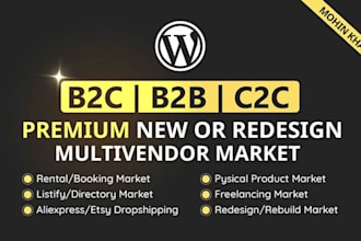 develop multi vendor ecommerce marketplace or dokan marketplace