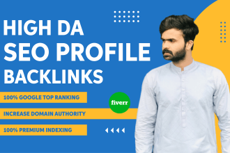 do high da profile backlinks to increase domain authority and keyword ranking