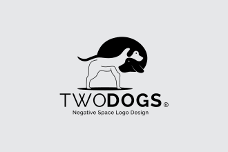 design a creative negative space logo