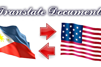 translate english to filipino or tagalog and vice versa