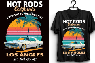 do retro ride tshirt designs  vintage cars and motorcycles