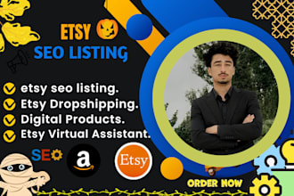 etsy drop shipping, product listings, and SEO for your etsy shop