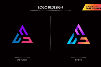 redesign, refresh, recreate, revamp, edit, update, vector your logo
