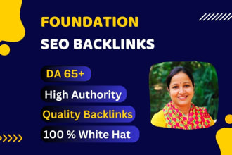 build foundation SEO backlinks to help your google rankings