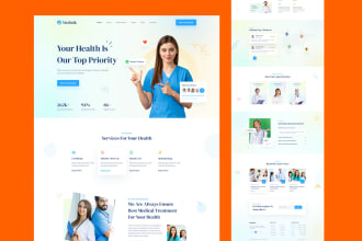 build a dynamic medical and healthcare website or medical store