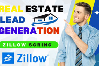 collect real estate agents,realtors investor leads email lists with zillow scrap