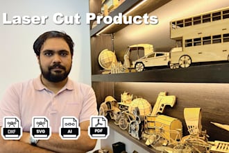 design cnc laser cut 3d puzzles, toys, and home decor