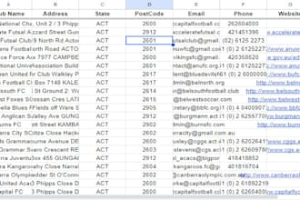 split name, address to excel, google spreadsheets