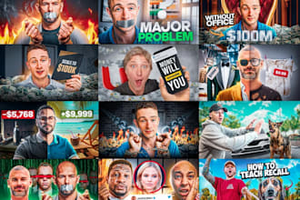 design a fantastic eye catchy clickbait youtube thumbnail