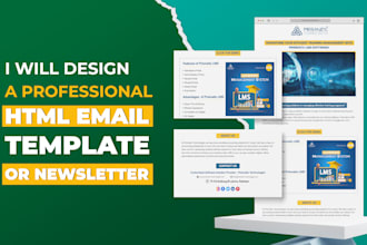 design a professional HTML email template or newsletter