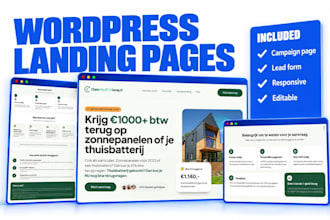 build a responsive wordpress landing page