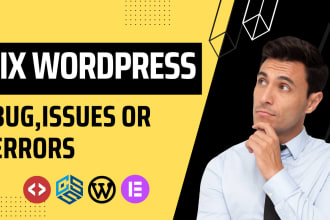 fix any kind of wordpress critical error, bug, and responsive issues