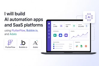 develop ai automation apps using flutterflow bubbleio and adalo