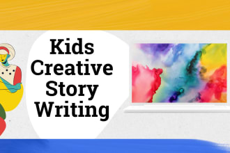 write creative children story or kid youtube video script for kids channel