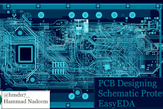 do pcb designing and schematics on altium designer and easyeda