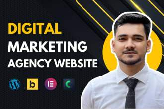design a digital marketing or SMM agency website