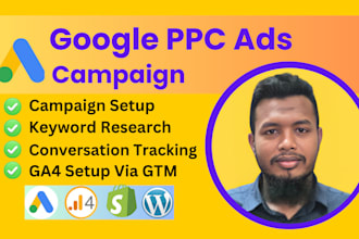 setup and manage your google ads adwords SEM search ads PPC campaign perfectly