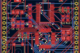 design single and double layer pcb in kicad 7 and fusion 360
