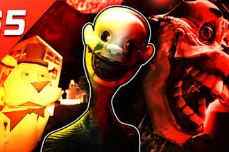 make a horror thumbnail for youtube