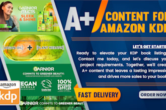 design amazon kdp a plus content for your book marketing