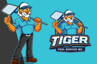 design mascot, character and animal cartoon logo