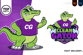 design a mascot ,character and animal cartoon logo