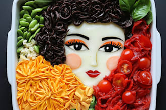 make food pop art of your food