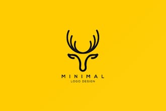 do 3 modern minimalist logo designs for your business