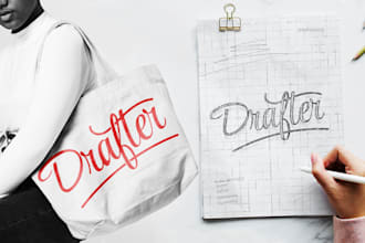 design custom hand lettering and typography logo