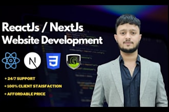 develop reactjs and nextjs website