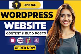 upload content and blog posts in wordpress as virtual assistant