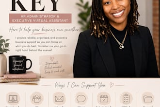 provide executive admin and HR support
