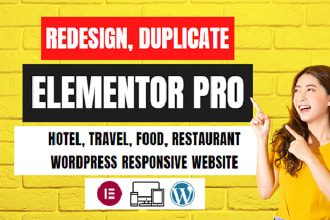 duplicate,travel, hotel, food, restaurant website elementor astra pro,crocoblock