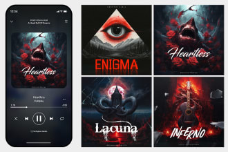 design unique metal album cover art creative album artwork design services