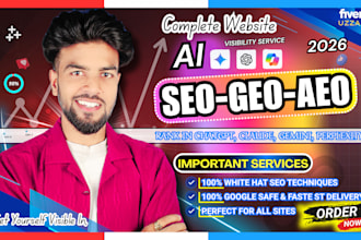 monthly website local off page, GEO, aeo, SEO backlinks building for ai search