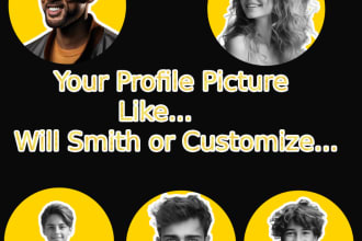 craft a captivating profile picture inspired by will smith