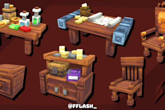 do furniture in blockbench