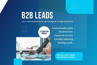 provide leads deutsche b2b leads für cold calling und akquise