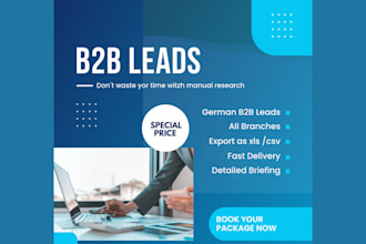 provide german  b2b leads for cold calling
