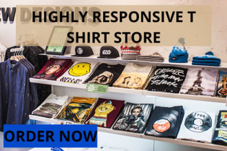design custom t shirt shopify store print on demand ecommerce dropshipping store