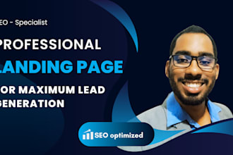 make a SEO landing page for maximum leads generation