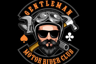 design high quality rider logo for your business with 24 hours