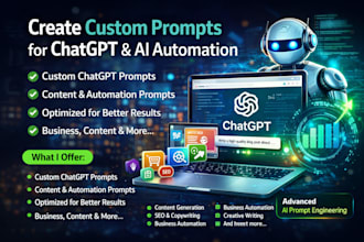 create custom ai prompts for chatgpt and content automation