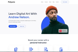 design, redesign, develop a business website with HTML CSS
